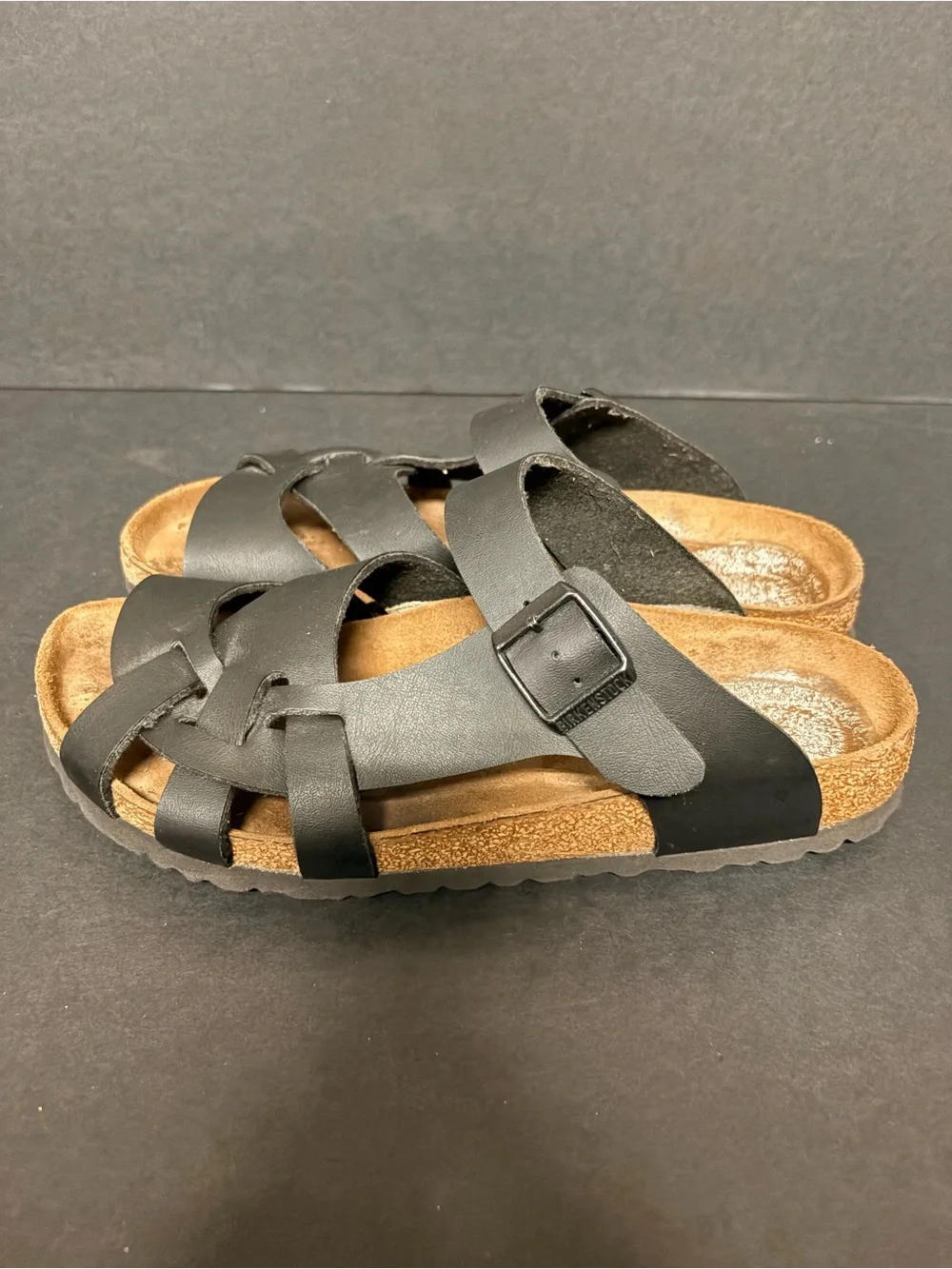 Birkenstock Black Leather Multi-Strap Women’s Sandal